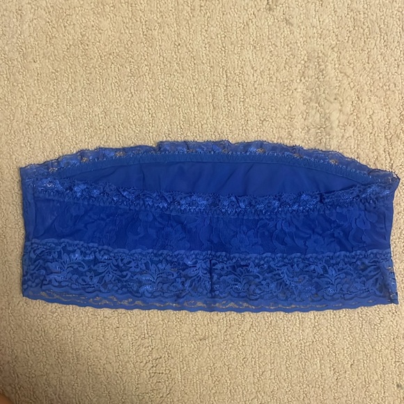 Navy Blue Floral Lace Bralette - Size Large - Picture 4 of 7